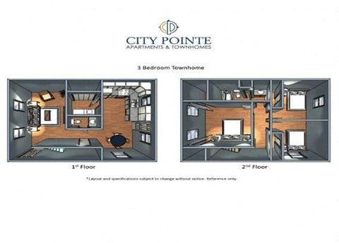 Floor plan for 3 beds, 1.5 baths, 1150 sqft